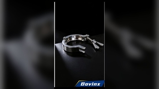 แคลมป์สเตนเลสสตีลที่ถูกสุขอนามัย 04/316L พร้อมร่องด้านในขัดเงาเป็นพิเศษและ Quick I ไม่ต้องใช้เครื่องมือ