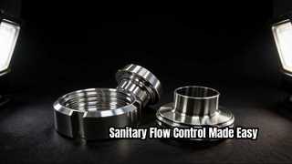 วาล์วปีกผีเสื้อแบบหนีบที่ถูกสุขลักษณะสำหรับเภสัชกรรมอาหาร