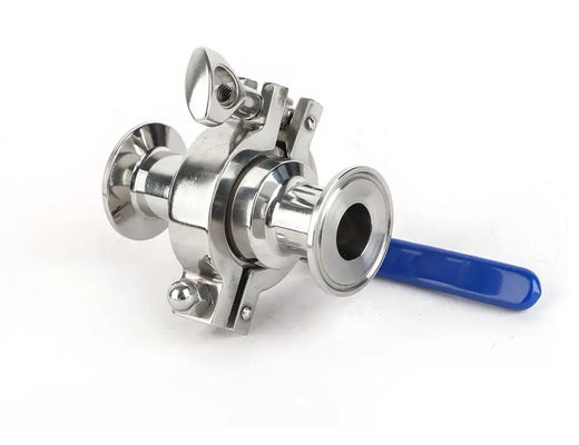 ราคาดี SS304 S/s 316 Tri Clamp One Way Ball Valve สุขภาพอาหารเกรดสามชิ้น 3A CE ออนไลน์