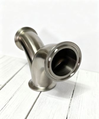 Tri Clamp เหล็กไร้ขัด Y หมวกปรับท่อ 3A รับรอง Ss 304