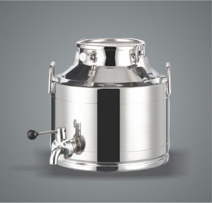 คุณภาพ SUS304 Stainless Steel Milking Machine Bucket Transport With Lid โรงงาน