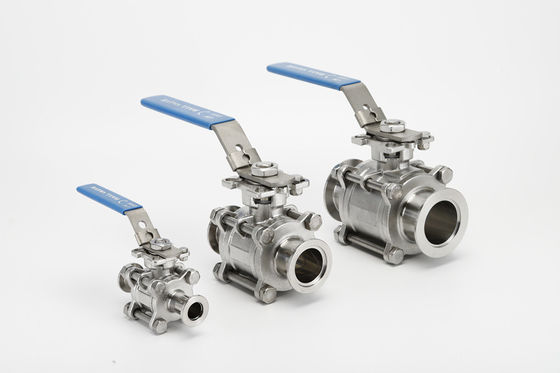 ราคาดี ข้อต่อสูญญากาศสุขาภิบาล ISO SS316L, วาล์วบอล 3 ชิ้นสแตนเลส ออนไลน์