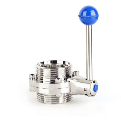 ราคาดี Butterfly Type Stainless Steel Valves Manual External Thread DIN Standard ออนไลน์