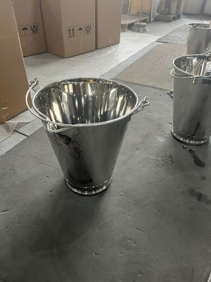 ราคาดี 20L Stainless Steel Milk Pail With Pulling Handle 316L Satt Finish ออนไลน์