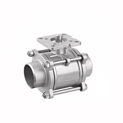 ราคาดี 1/2 To 4 Inch 3 Piece Butt Welded Stainless Steel Ball Valve 1000WOG ออนไลน์