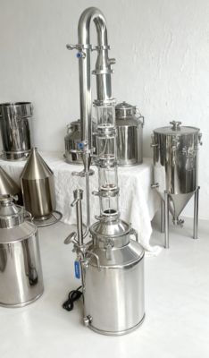 ราคาดี 50L 100L 200L Small Whisky/rum/spirits/ethanol Alcohol Processing Machine Home Electric Heating Distiller ออนไลน์